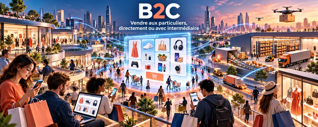 Définition du B2C : vendre aux particuliers, avec ou sans intermédiaire