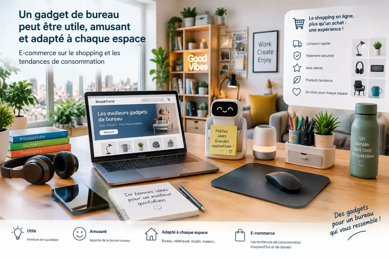 Un gadget de bureau peut être utile, amusant et adapté à chaque espace
