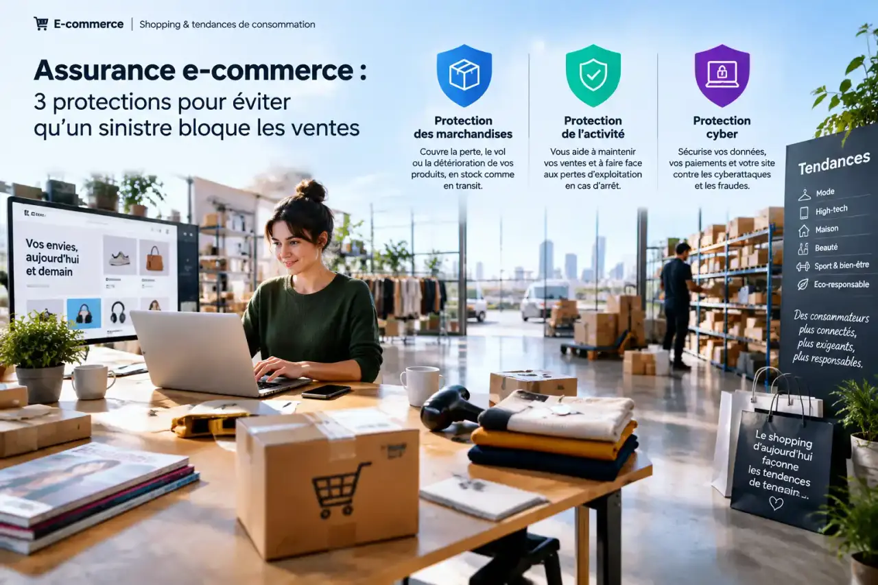 Assurance e-commerce : 3 protections pour éviter qu’un sinistre bloque les ventes