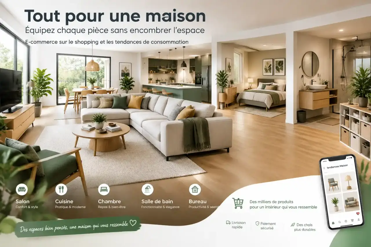 Tout pour une maison : équipez chaque pièce sans encombrer l’espace
