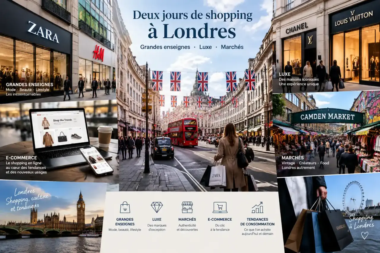Deux jours de shopping à Londres entre grandes enseignes, luxe et marchés